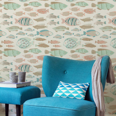 Tempaper Marine Fish Peel & Stick Wallpaper