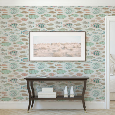 Tempaper Marine Fish Peel & Stick Wallpaper