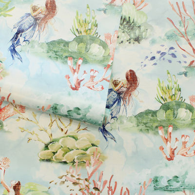 Tempaper Mermaid Toile Peel & Stick Wallpaper