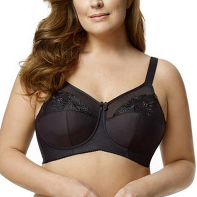 Elila Microfiber Full Coverage Softcup Bra in Black