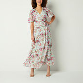 24seven Comfort Apparel Plus Sleeveless Floral Maxi Dress