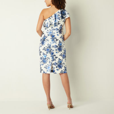 Jessica Howard Foil Floral Sleeveless Sheath Dress