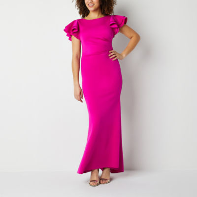 Willow Glenn Short Sleeve Evening Gown