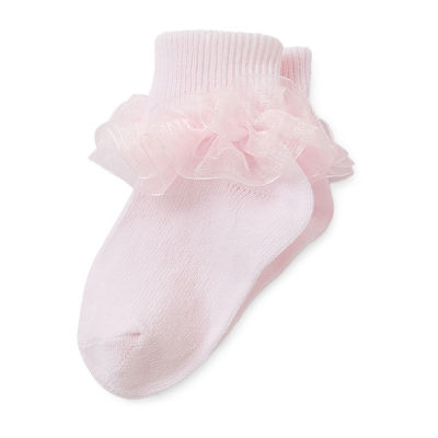 Piper & Jax Baby Girls Pair Crew Socks