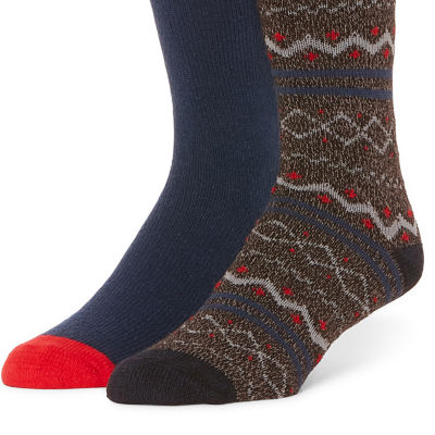 St. John's Bay Mens 2 Pair Boot Socks