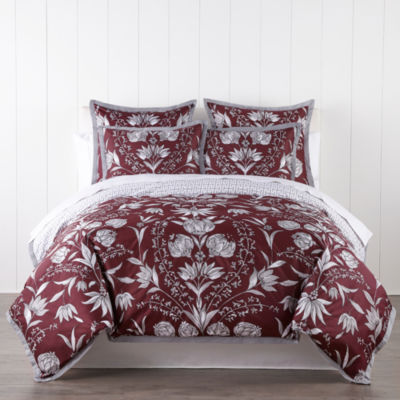 Liz Claiborne Vivienne 3-pc. Medallion Reversible Duvet Cover Set