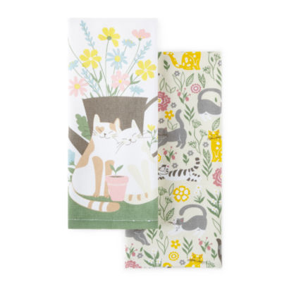 Homewear Spring Kitchen Love Spring Cats 2-pc. Kitchen Towel