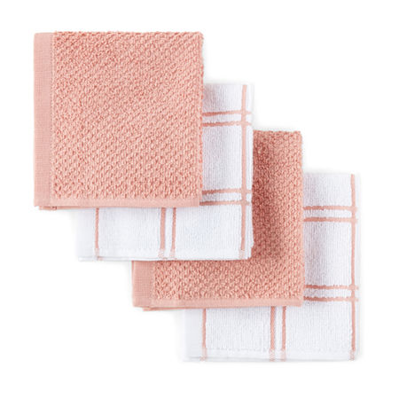 Cooks 4-pk. Dish Cloth, One Size, Pink