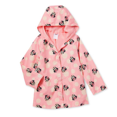 Disney Collection Little & Big Girls Water Resistant Minnie Mouse Lightweight Raincoat