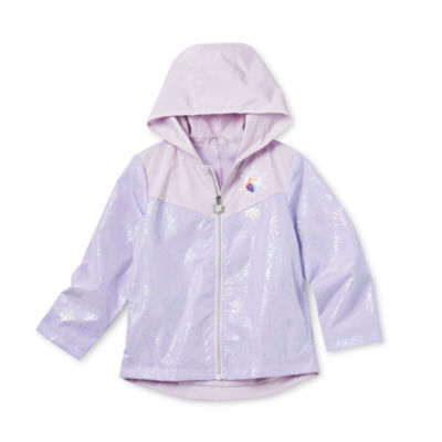 Disney Collection Little & Big Girls Water Resistant Frozen Lightweight Raincoat