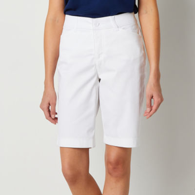 St. John's Bay Secretly Slender Womens Mid Rise Bermuda Short