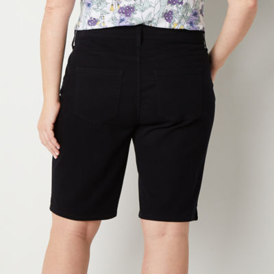 Liz Claiborne Sara Womens Mid Rise Bermuda Short-Plus