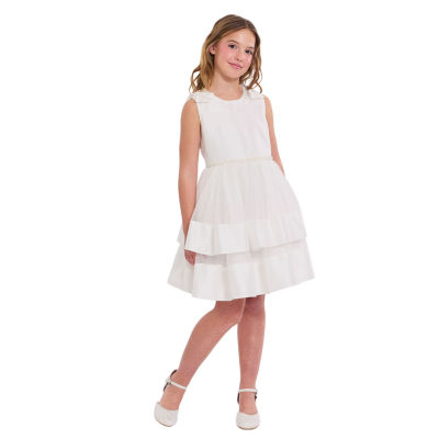Bonnie Jean Little & Big Kid Girls Sleeveless Flower Girl Fit + Flare Dress