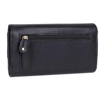 J. Buxton Womens RFID Blocking Trifold Wallet