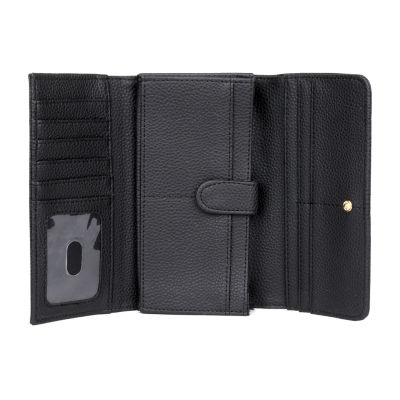 J. Buxton Womens RFID Blocking Trifold Wallet