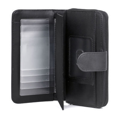 J. Buxton Womens Rfid Blocking Checkbook Wallet