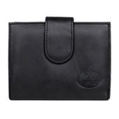 Julia Buxton Pebble Lexington Wallet - RFID Blocking Vegan Leather, Black