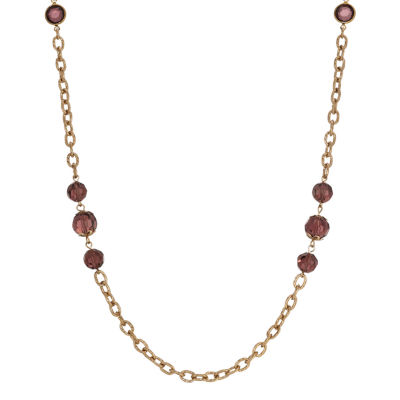 1928 Gold-Tone 40 Inch Link Strand Necklace