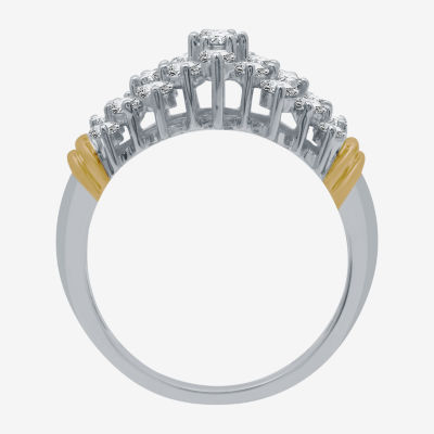 1 CT.T.W. Natural Diamond Two-Tone 10K Gold Ring