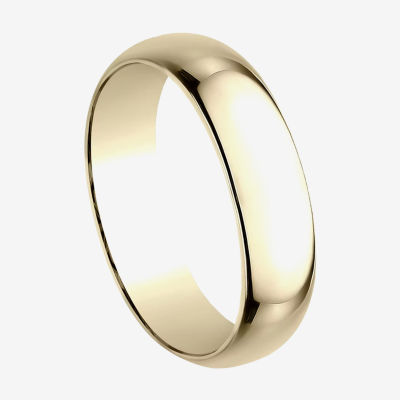 Mens 6mm 10K Gold Wedding Band