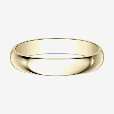 Mens 4MM 10K Gold Wedding Band