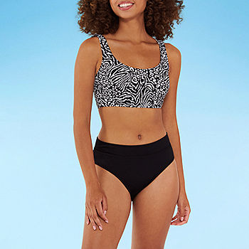 Decree Essentials Midkini Swimsuit Top Juniors, Color: Wild One - JCPenney