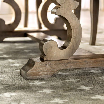 Alvarada Rectangular Wood-Top Dining Table