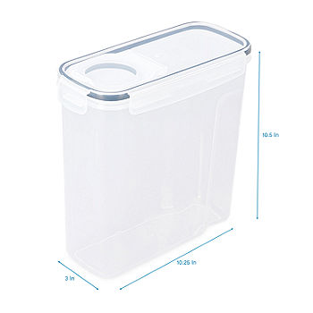 Expressly Hubert® Clear Acrylic 4 Section Bulk Cereal Container With Scoop  Top Unit - 24L x 9W x 9H