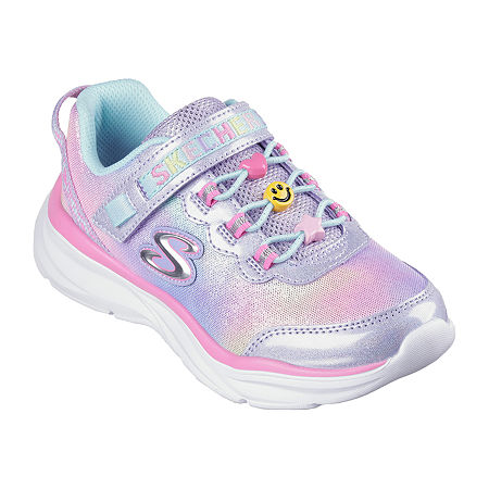Skechers Girls Power Jams Ech Friends Sneakers, 12 Medium, Purple