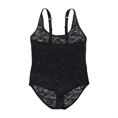 Lace-Trimmed Supima® Cotton-Blend Cheeky Bodysuit for Women
