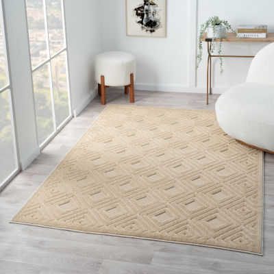 Alina Bel Geometric Indoor Outdoor Rectangular Area Rug