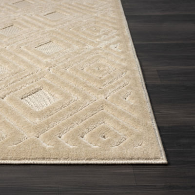 Alina Bel Geometric Indoor Outdoor Rectangular Area Rug