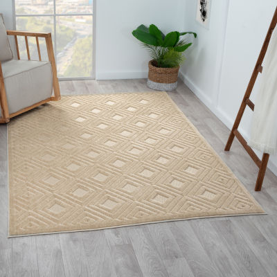 Alina Bel Geometric Indoor Outdoor Rectangular Area Rug