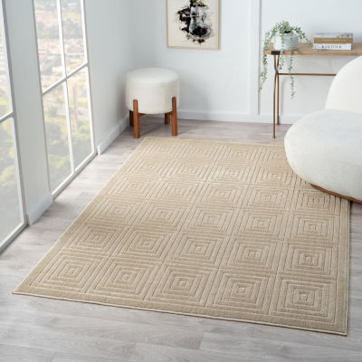 Alina Ely Geometric Indoor Outdoor Rectangular Area Rug