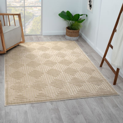 Alina Ely Geometric Indoor Outdoor Rectangular Area Rug