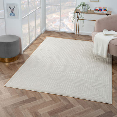 Alina Ely Geometric Indoor Outdoor Rectangular Area Rug