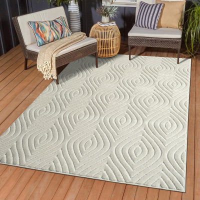 Alina Mich Abstract Indoor Outdoor Rectangular Area Rug