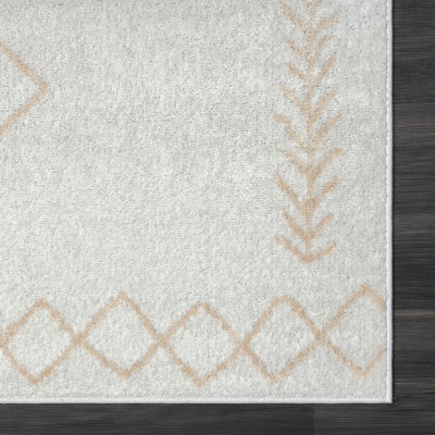 Calixta Bien Diamond Stain Resistant Indoor Rectangular Area Rug