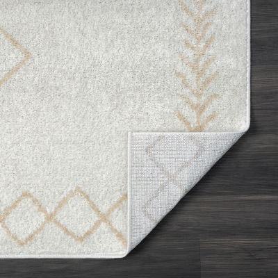 Calixta Bien Diamond Stain Resistant Indoor Rectangular Area Rug