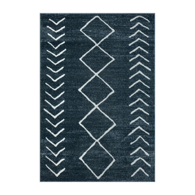 Calixta Dia Diamond Stain Resistant Indoor Rectangular Area Rug