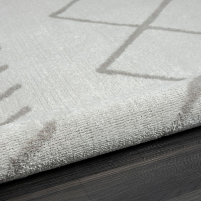 Calixta Dia Diamond Stain Resistant Indoor Rectangular Area Rug