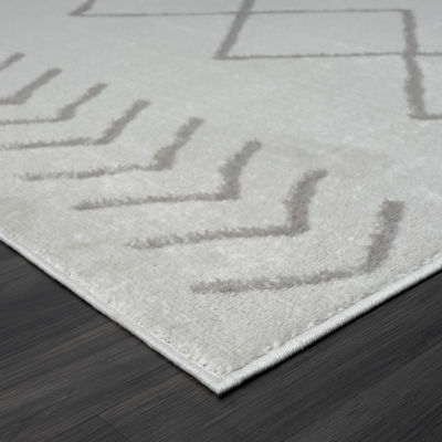 Calixta Dia Diamond Stain Resistant Indoor Rectangular Area Rug