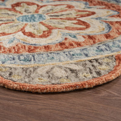 Daisy Frey Floral Hand Tufted Indoor Round Area Rug