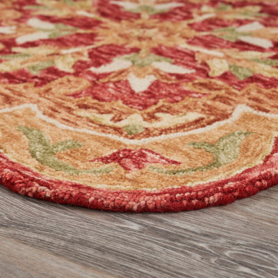 Sindy Bien Floral Hand Tufted Indoor Round Area Rug