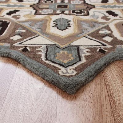 Shena Day Geometric Hand Tufted Indoor Star Area Rug