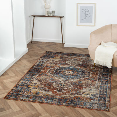 Leilani Iris Medallion Indoor Rectangular Area Rug