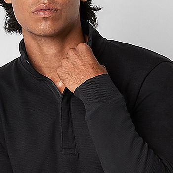 Xersion Mens Mock Neck Long Sleeve Quarter-Zip Pullover