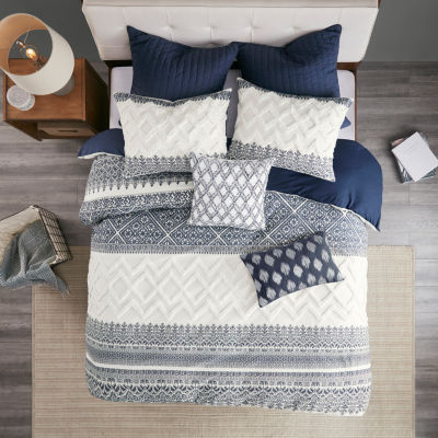 INK+IVY Camila Cotton Quilted Euro Sham