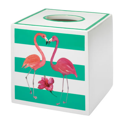 Avanti Flamingo Paradise Tissue Box Cover