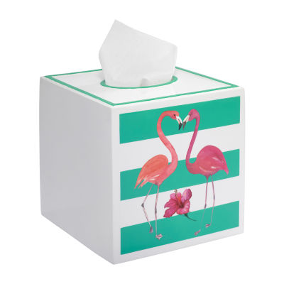 Avanti Flamingo Paradise Tissue Box Cover